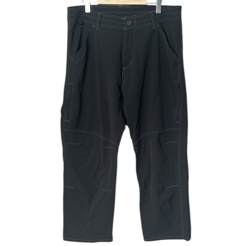Kuhl Hiking Pants Lightweight Nylon Blend Dark Grey Mens size 36 x 27 *Read*